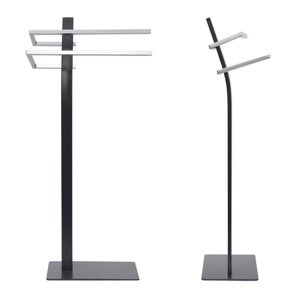 Portasciugamani universale da terra per bagno acciaio 85 cm 3213011