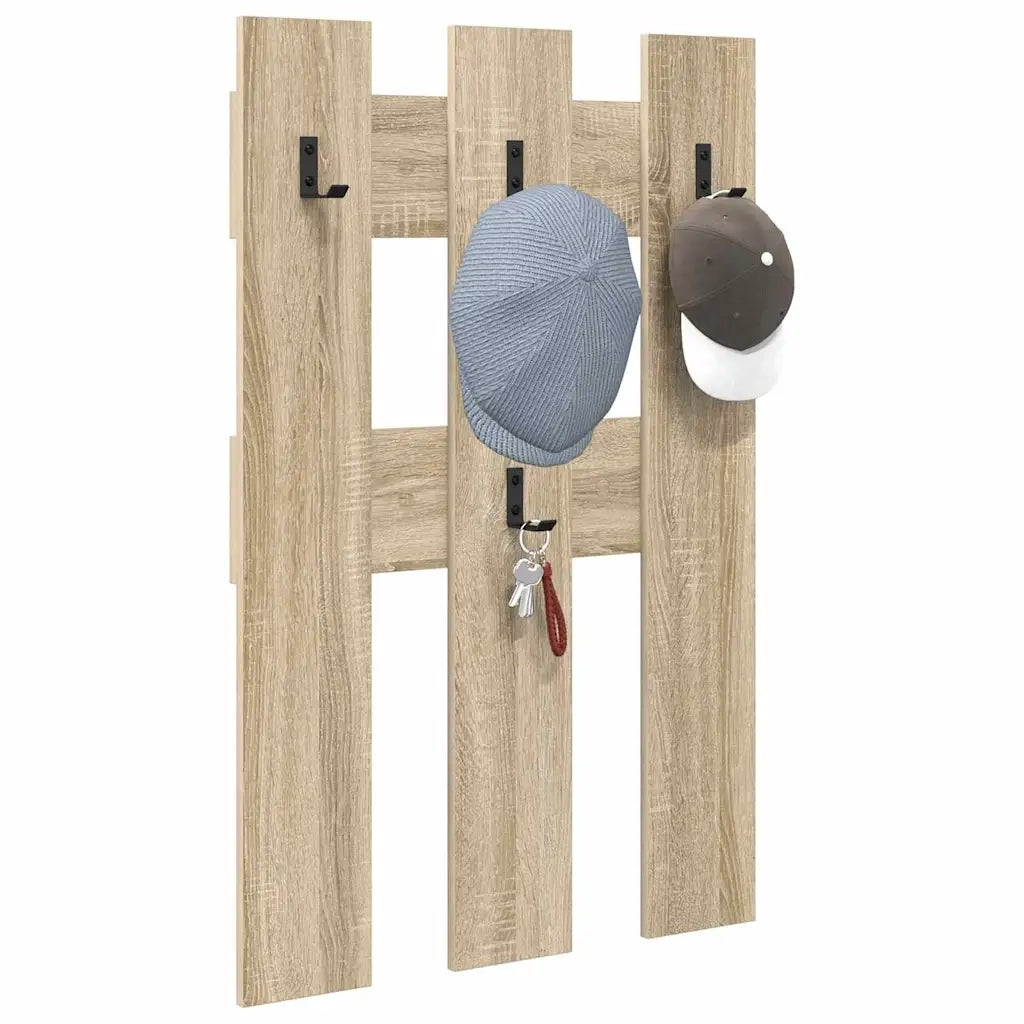 Appendiabiti a muro A parete Rovere Sonoma 65 x 3 x 100 cm 874501
