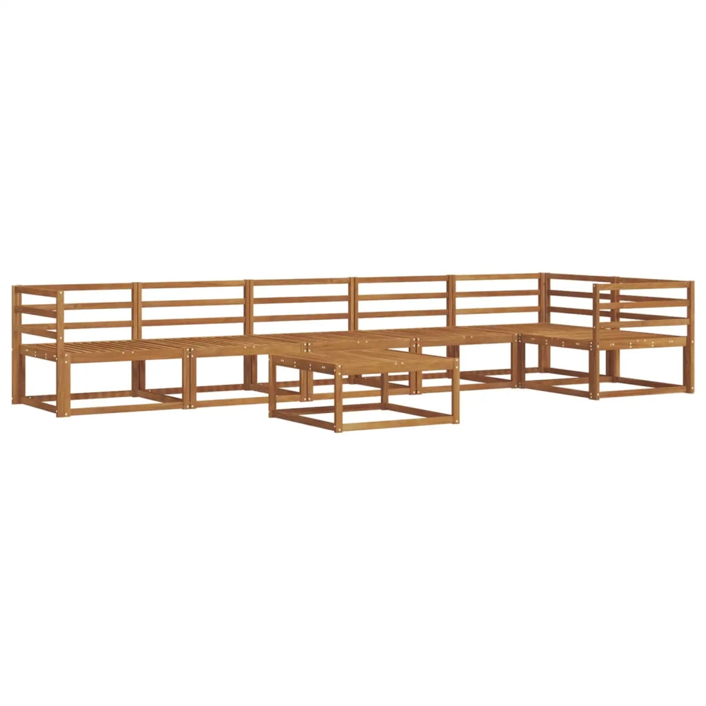 Set di divani da esterno 7 pcs Naturale 3367667