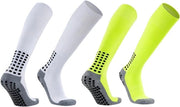 Calzini da Calcio Bambino Unisex Calzini con Cinturino - Stile Lungo - Calzini da Allenamento per 6-14 Anni - Calcio Corsa Sport