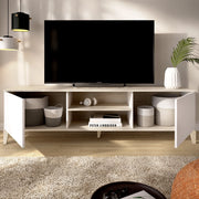 Altus, Mobile Porta tv 5 Ripiani, 40x150x48h cm Bianco