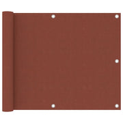 Schermo per balcone schermo per la privacy 75 x 500 cm tessuto Oxford color terracotta 02_0010412