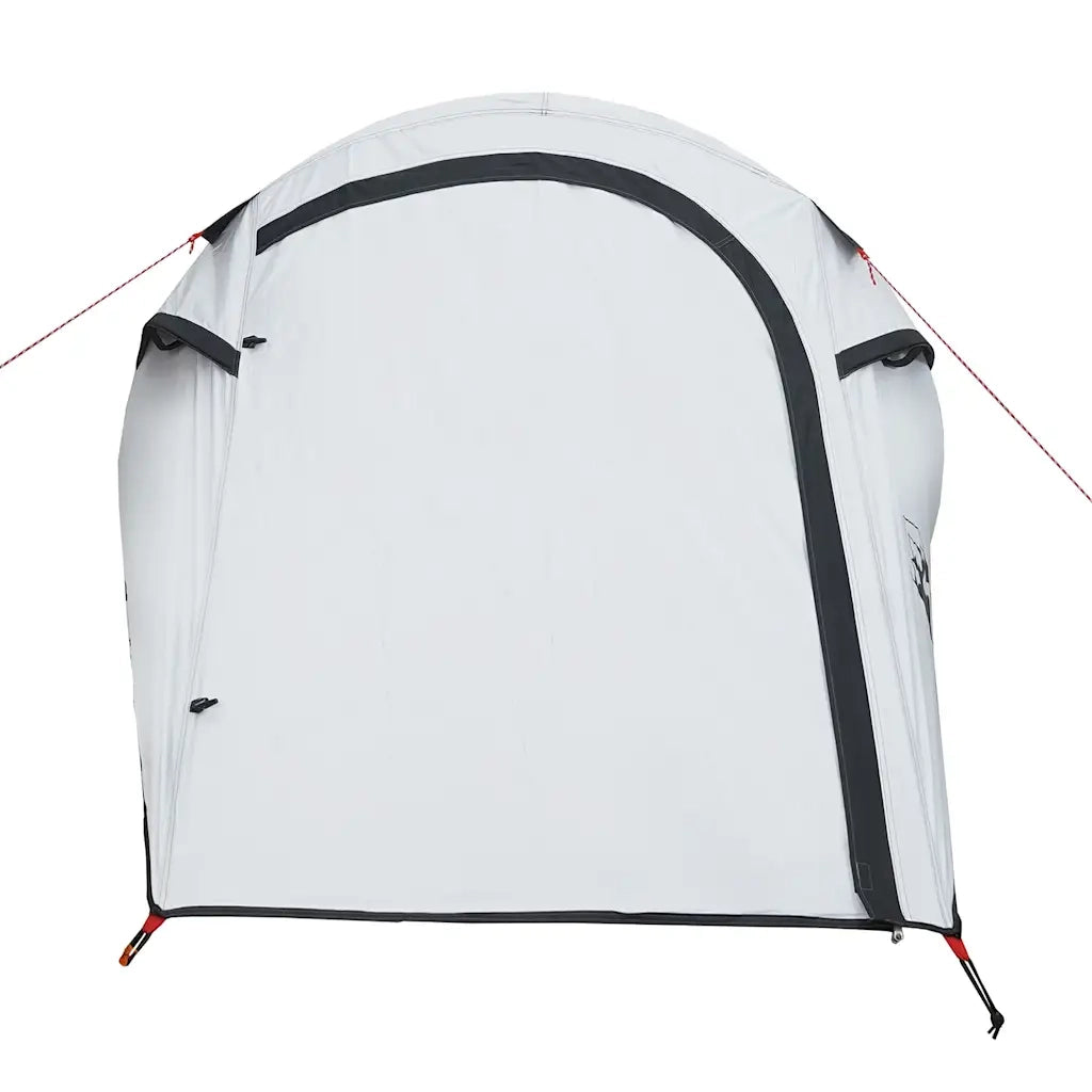Tenda Campeggio a Tunnel 2 Persone-Tenda per Escursionismo Bianca Tessuto Impermeabile 771553