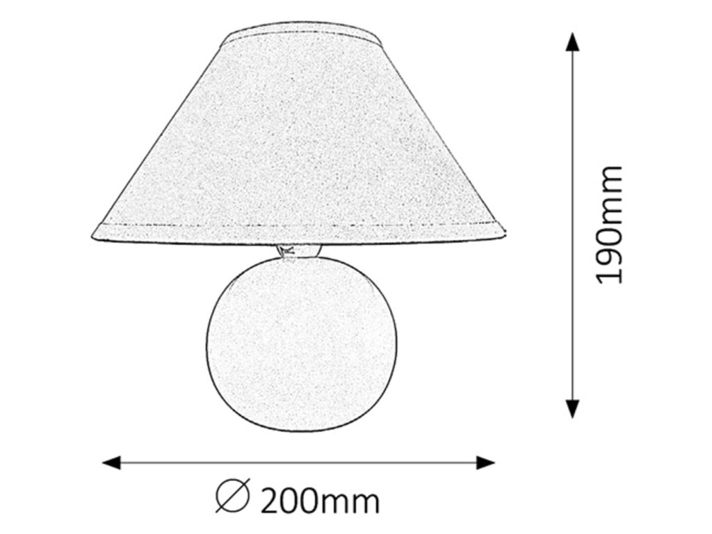Lampada da tavolo Ariel 4906 Rabalux E14 ciliegia 19cm