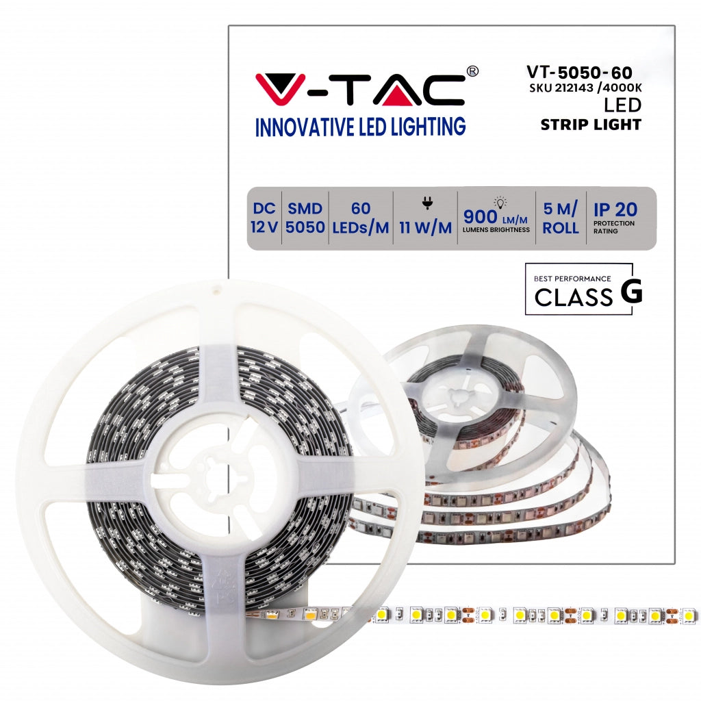 Strip LED SMD5050 - 60 LED 4000K IP20