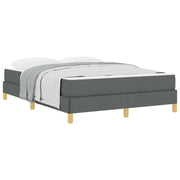 vidaXL Letto a molle Grigio scuro e Marrone 160 x 200 cm