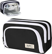 Pen case con righello - pen case per bambini - resistente alla sporcizia - pen case per bambine - grande capacità - pen case lavabile - riutilizzabile - pen case per adulti
