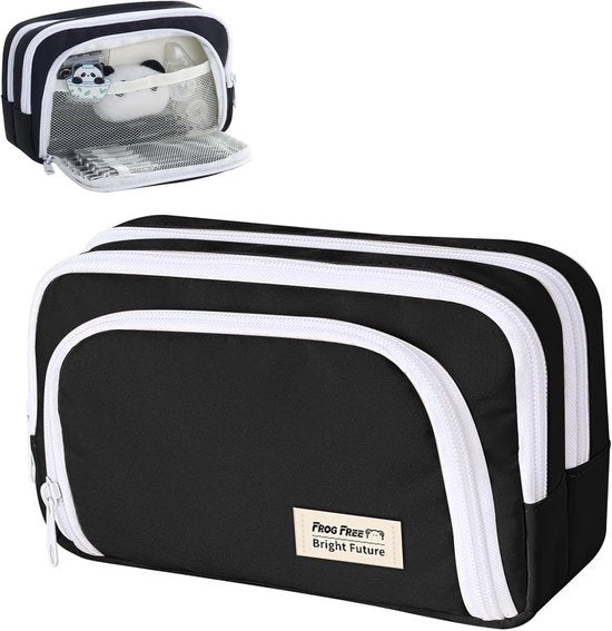 Pen case con righello - pen case per bambini - resistente alla sporcizia - pen case per bambine - grande capacità - pen case lavabile - riutilizzabile - pen case per adulti