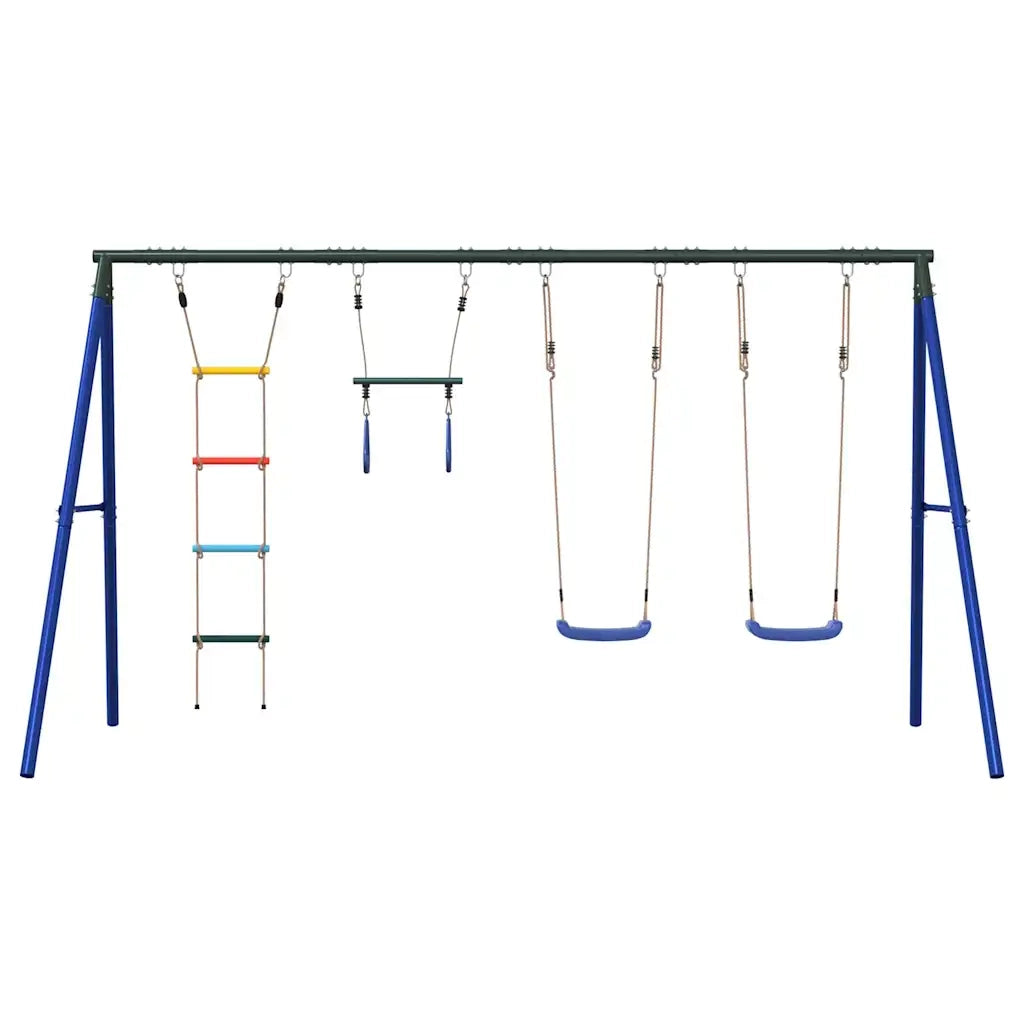 vidaXL Set Gioco da Esterno con Altalene Trapezio e Scala