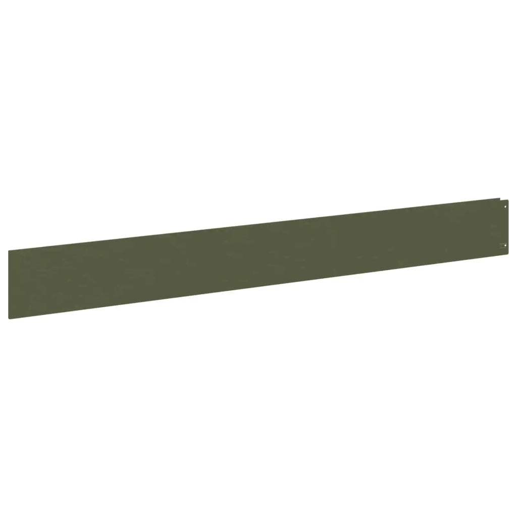 Bordura per Prato 30 pcs 100 x 12 cm Acciaio Verde Oliva 8008798