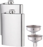 Fles da polso in acciaio inossidabile da 7 oz - stile, impermeabile e portatile - fiaschetto da polso con fondo - fiaschetto impermeabile - con tappo a vite e imbuto - adatto per escursioni - viaggi - arrampicate - campeggi - grigliate - feste