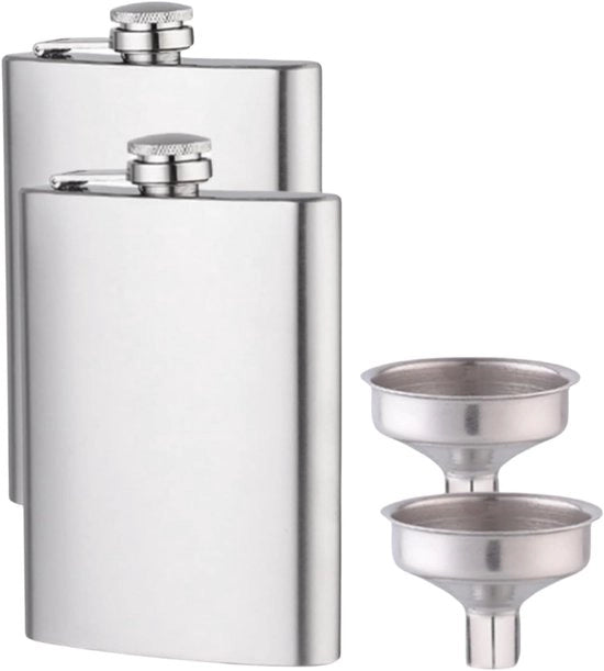 Fles da polso in acciaio inossidabile da 7 oz - stile, impermeabile e portatile - fiaschetto da polso con fondo - fiaschetto impermeabile - con tappo a vite e imbuto - adatto per escursioni - viaggi - arrampicate - campeggi - grigliate - feste