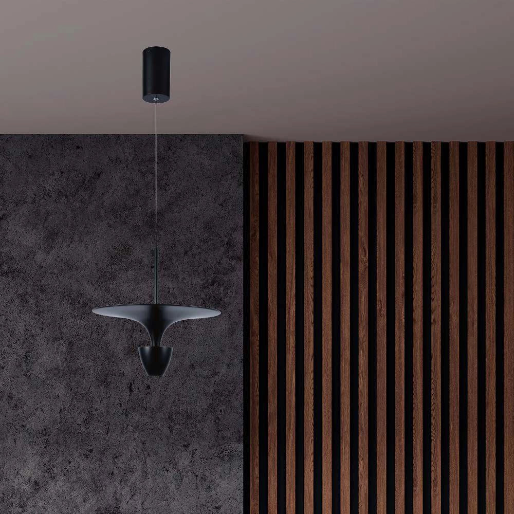 Lampada a sospensione LED 3000K nera Ø30 V-TAC VT-7832