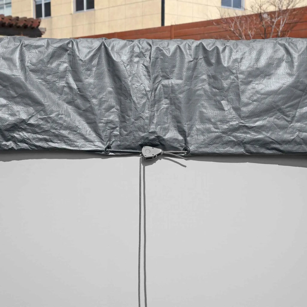 Bestway Copertura per piscina Ø3,05 m Rotondo Poliestere Grigio 42035728