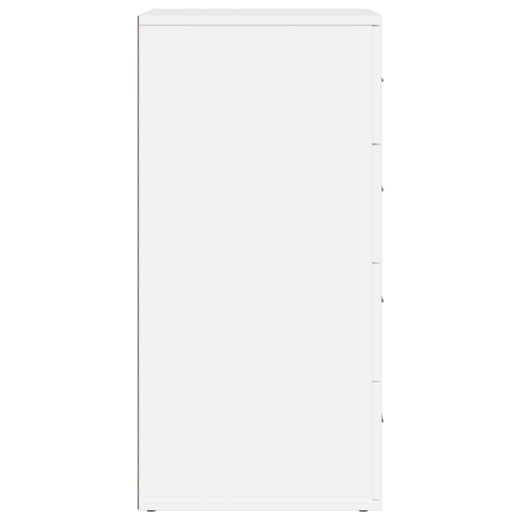Credenze 2 pz Bianche 60x39x80 cm in Legno Multistrato