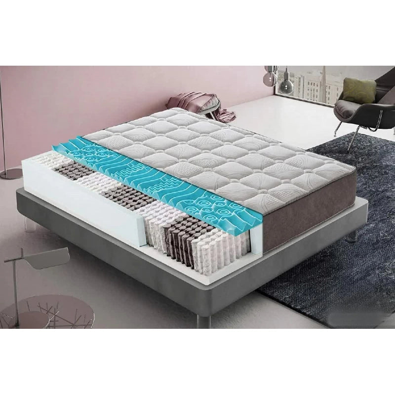 Materasso "Mix" a molle insacchettate e memory foam - 80x190