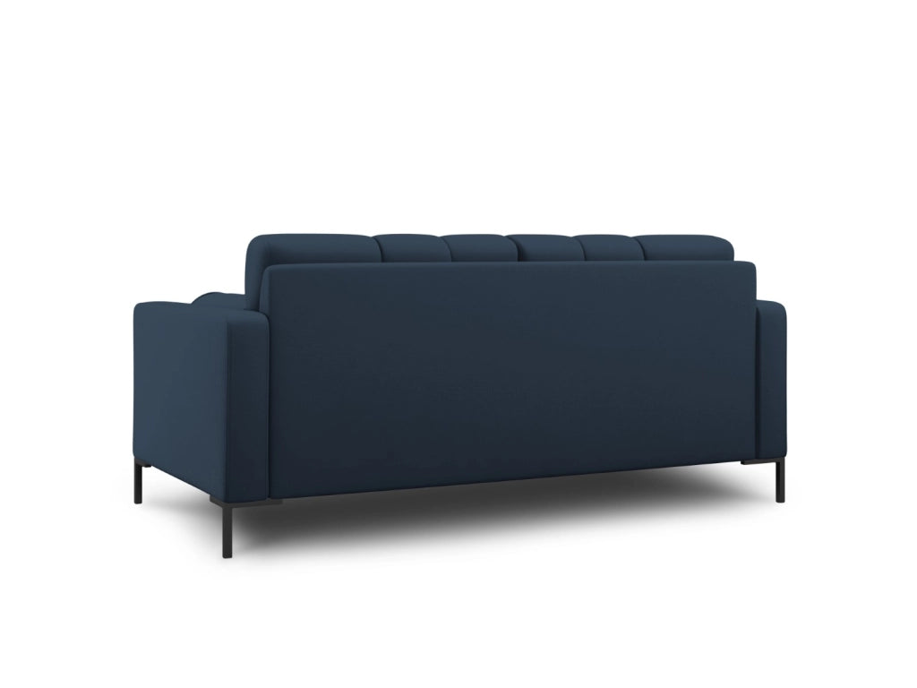 Cosmopolitan Design - Divano "Bali" 2 posti in tessuto strutturato blu 