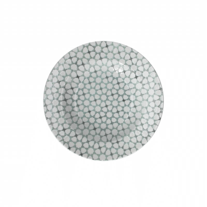 Pastabowl Mosaico 27 cm in porcellana grigio