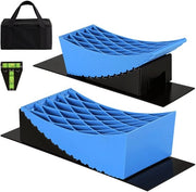 Blocchi di supporto per ruote 2 pezzi 32 x 15.2 x 11cm in HDPE, forma a ruota