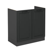 Mobile lavello cucina R-Line Antracite rustico/Antracite 80 cm senza piano di lavoro Vicco