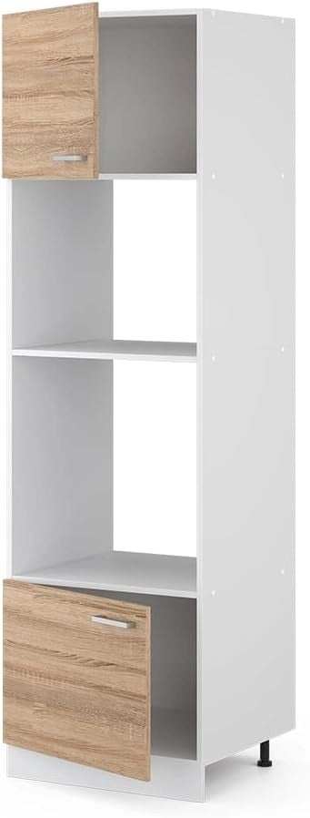 Mobile cucina microonde R-Line, Sonoma, 60 cm, per la libera combinazione all'interno di sistemi cucina modulari