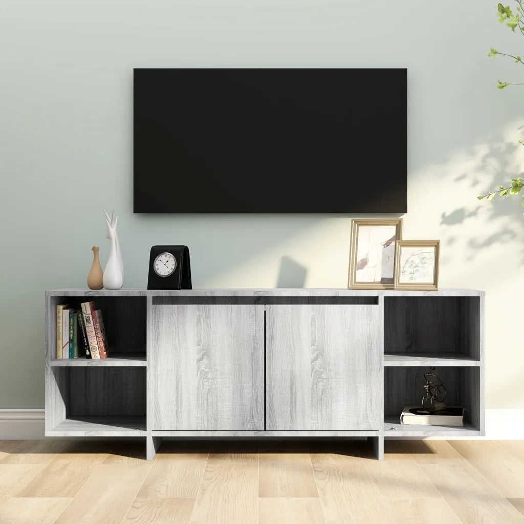 Mobile Porta TV Grigio Sonoma 130x35x50 cm in Truciolato cod mxl 7634