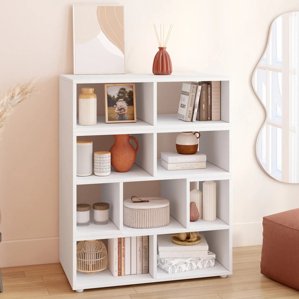 IDMarket - LEONARD Mobile TV modulare a 3 pezzi per soggiorno, camera da letto e studio, 140-205 x 30 x 43 cm
