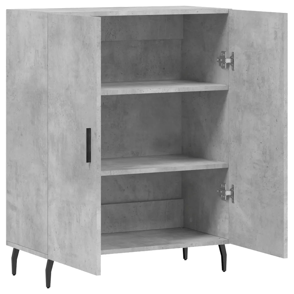 Credenza | Madia | Buffet da pranzo | Armadio da pranzo Grigio Cemento 69,5x34x90 cm in Legno Multistrato