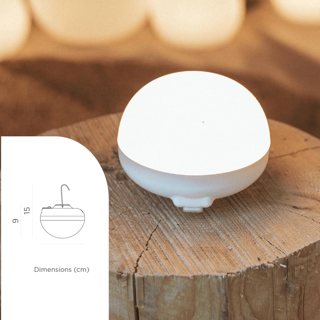 Lampada da Esterno Cherry Batt Ricar Telec Bianco
