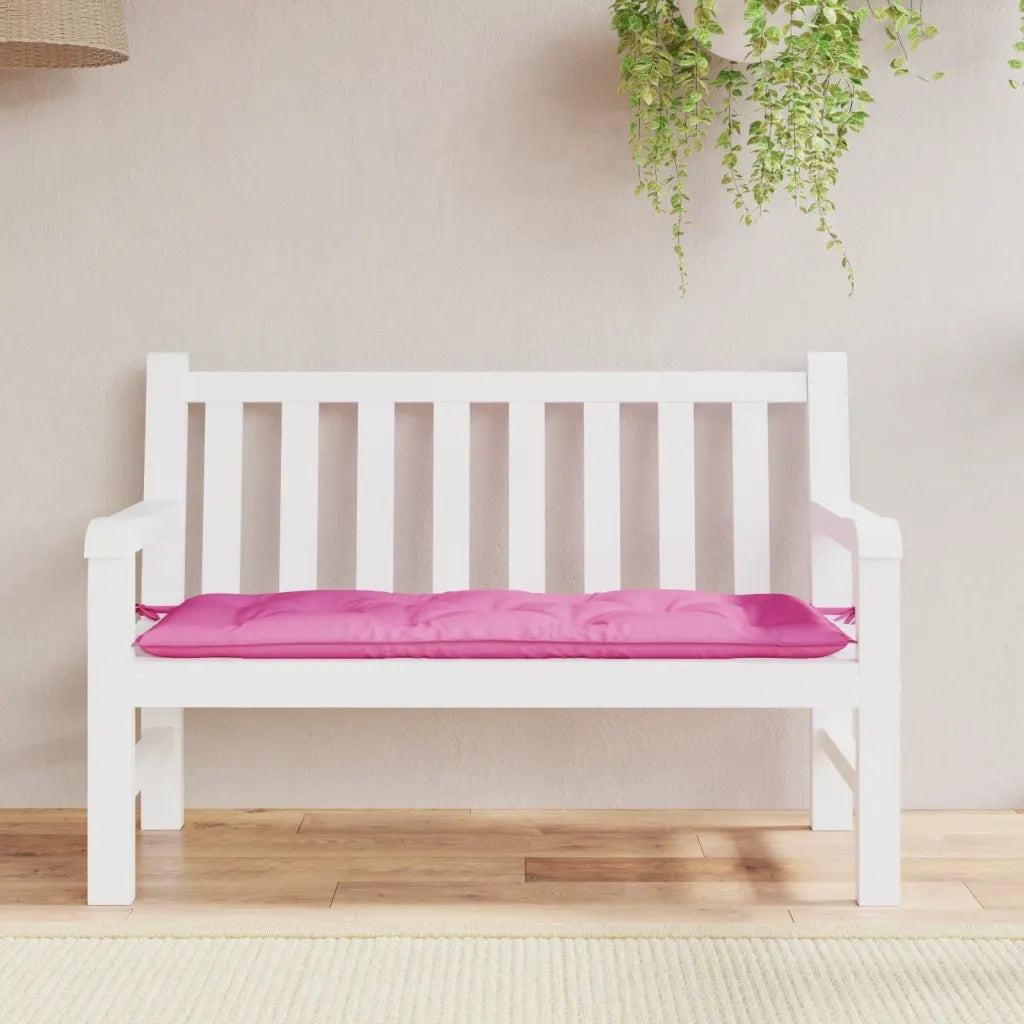 Cuscino per Panca da Giardino Rosa 120x50x7 cm in Tessuto 361600