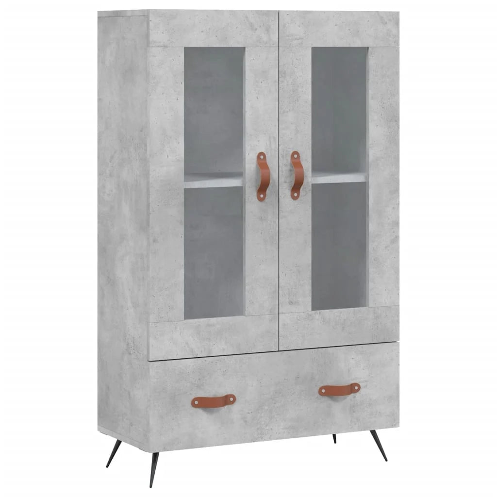 Buffet credenza cassettiera mobiletto mobile contenitore organizer cucina soggiorno salotto alto 69,5 x 31 x 115 cm legno ingegnerizzato grigio 02_0034462