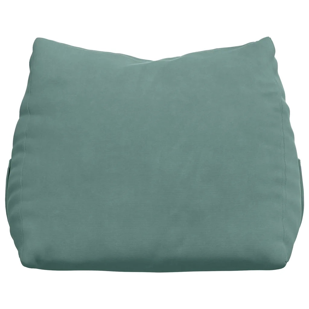 Cuscino per Schiena Verde Mare 45 x 20 x 35 cm Tessuto in Cords 42015029