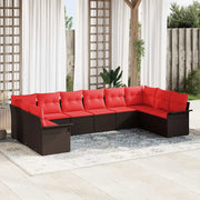Set Divano da Giardino 10 pcs Beige polyrattan 3354213