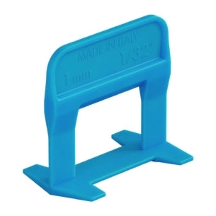 BASE LIVELLANTE CON FERITOIA PER CUNEO 'RLS EVO' H. mm 12 - fuga 1,0 mm - cf. 250 pz- col.blu  - RAIMONDI