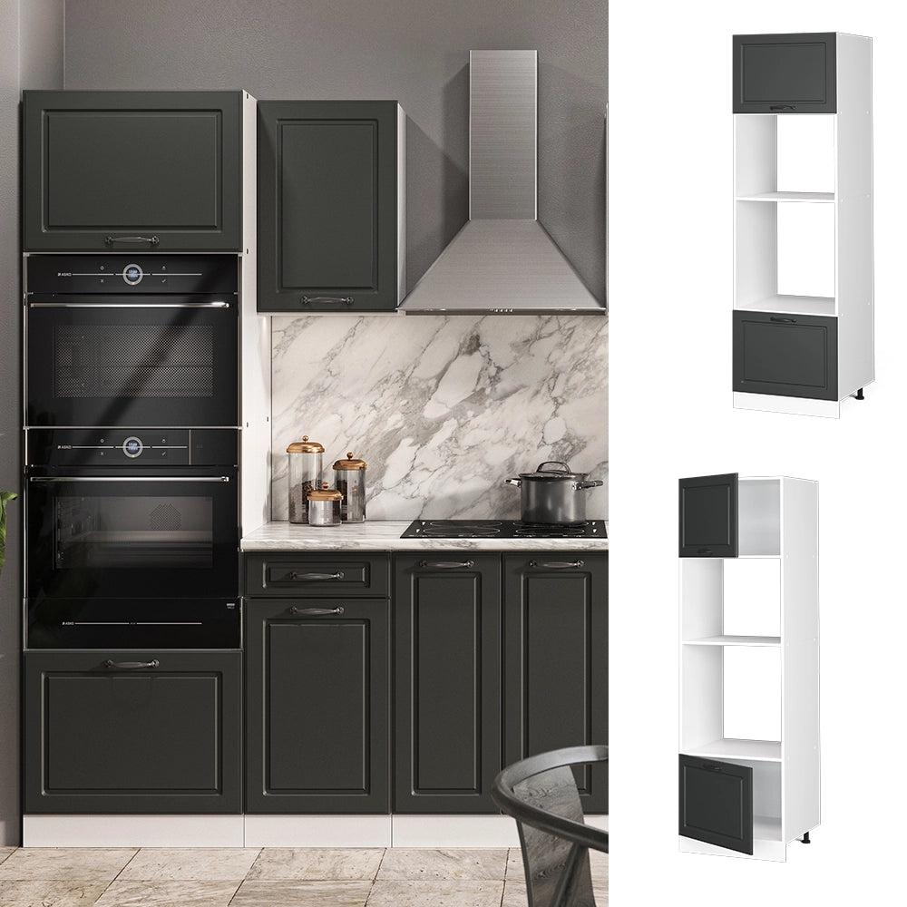 Vicco Set mobili bagno Antracite casa di campagna 60 cm