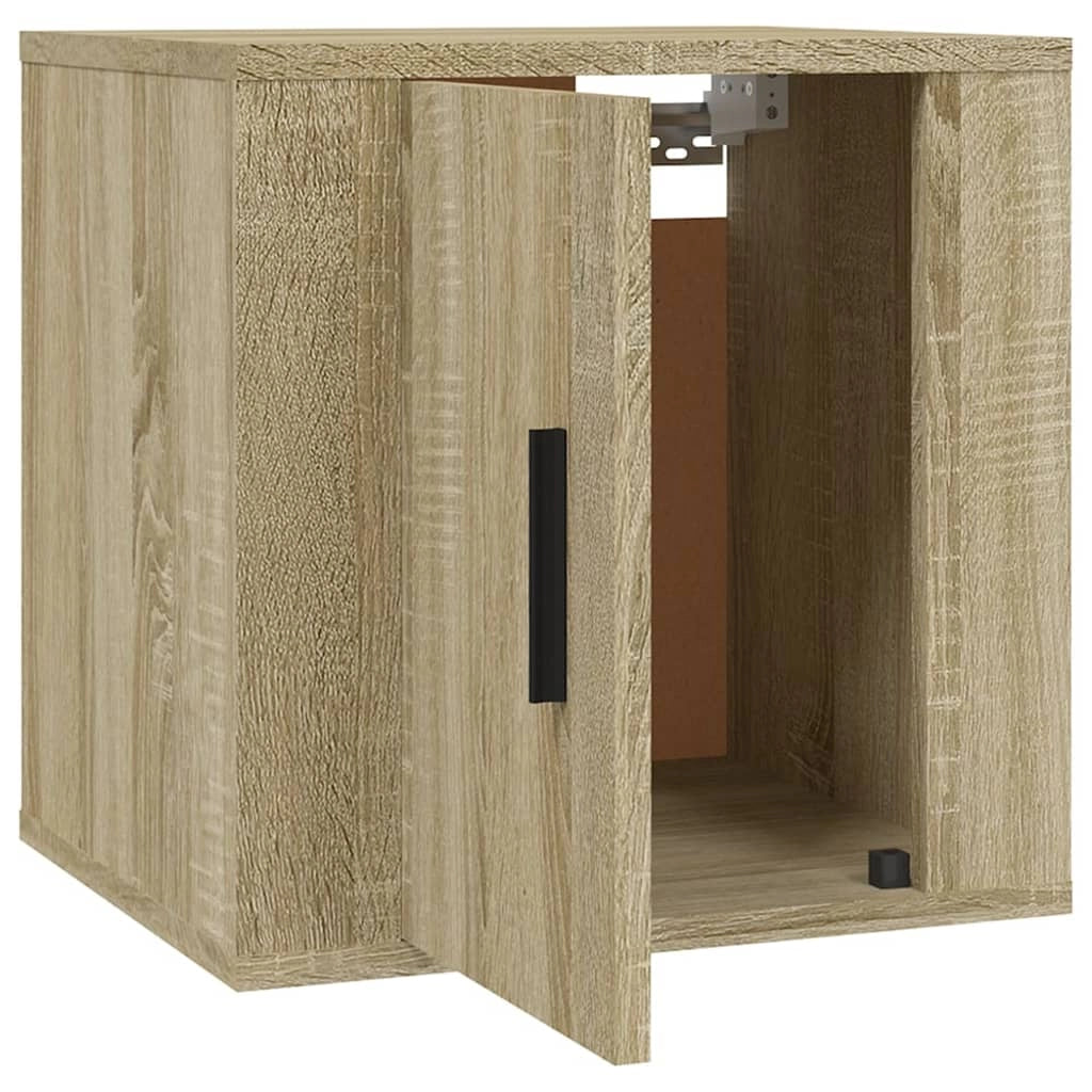 Mobile TV multimediale da parete mensola TV credenza TV per sala da pranzo soggiorno camera da letto 2 pezzi rovere Sonoma 40 x 34,5 x 40 cm marrone 02_0028994