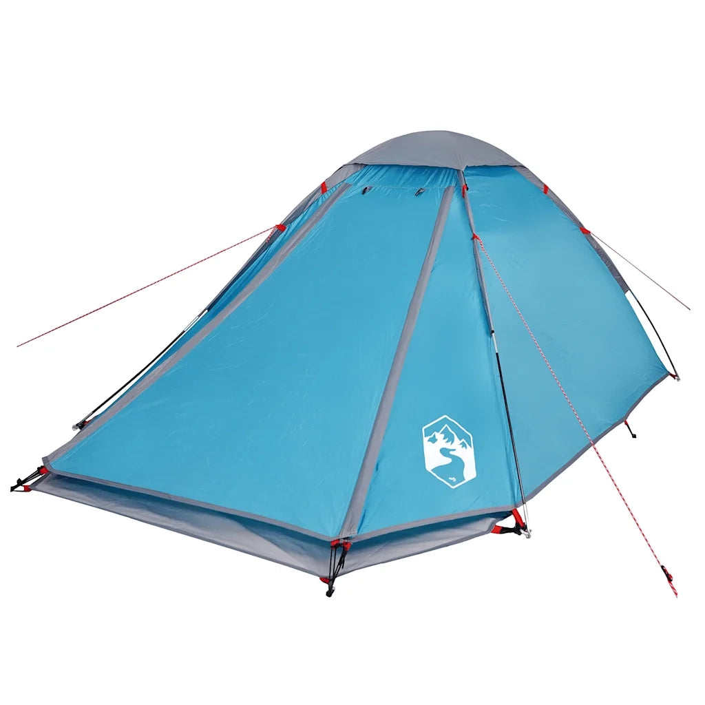 Tenda da Campeggio a Cupola per 2 Persone Blu Impermeabile 94766