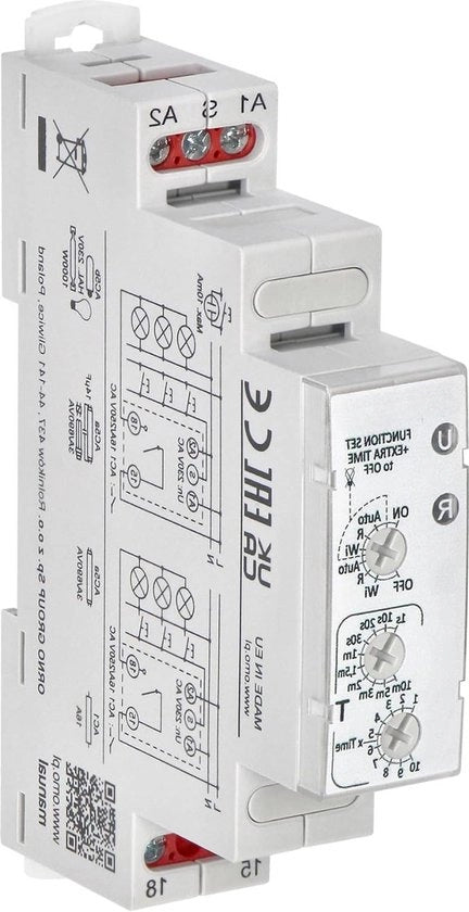 Timer di luce programmabile per rail DIN 35 mm - Efficace e risparmiatore di energia