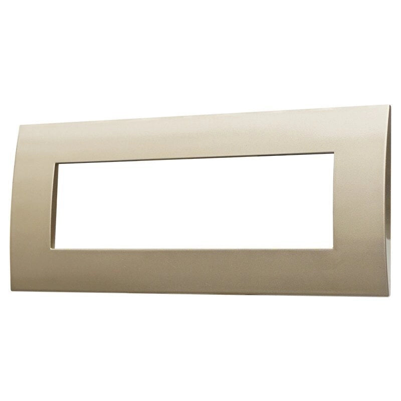 Placca Plastica Serie Venus 7P Colore Bronzo Compatibile Con Vimar Arke