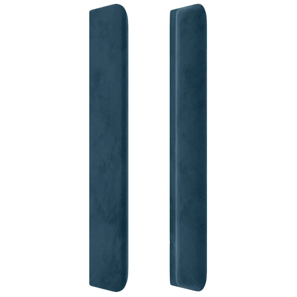 Testiera ad Orecchio Blu Scuro 147x16x118/128 cm in Velluto 3119352