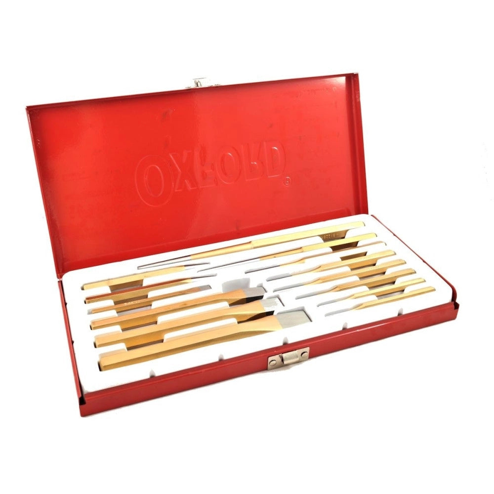 Trade Shop - Kit Set Scalpelli Cacciaspine Cacciachiodi Punzoni 14 Pz Pezzi Caccia Chiodi -