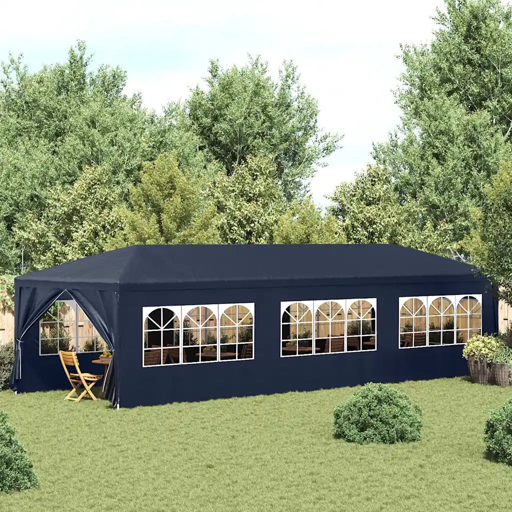 Tenda per Feste-Tenda Gazebo 3x9 m Blu