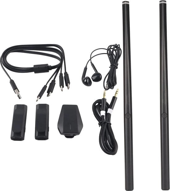 Drum elettronico da tasca Virtual Reality PocketDrum2 Console da batteria e bacchetta - Supporto Bluetooth MIDI - Adulti e bambini
