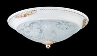 Plafoniera Ceiling & Wall in Metallo Diametrik Bianco con Oro