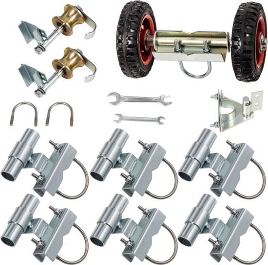 Set di Porta Scorrevole - 18x31x30 cm - 14kg - Acciaio