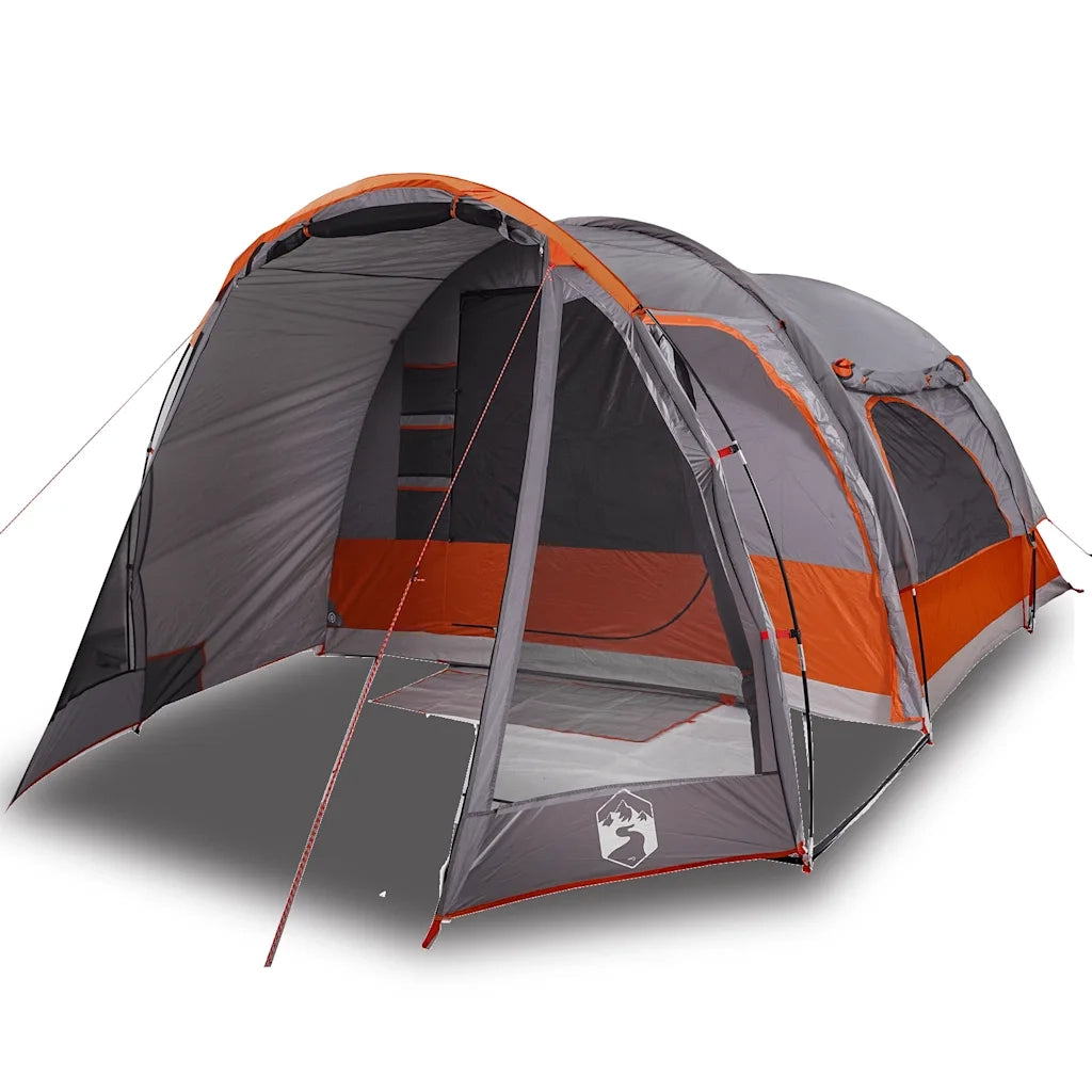 Tenda da Campeggio Familiare per 6 Persone Grigia Impermeabile 94733