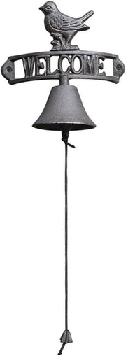 Benvenuto Vogeltje Muurbel - Deurbell' in Stile Retro per Esterni - Per Porta d'ingresso e Ombrellone - Accessorio per la Casa di Stile Rurale
