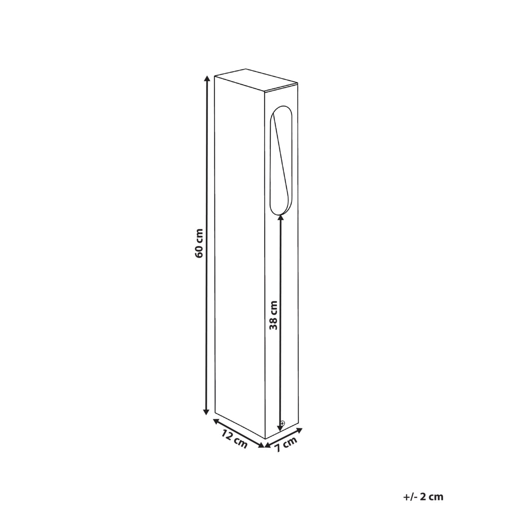Lampada da esterno in alluminio nero 81 cm con LED per vialetti illuminazione da giardino design moderno