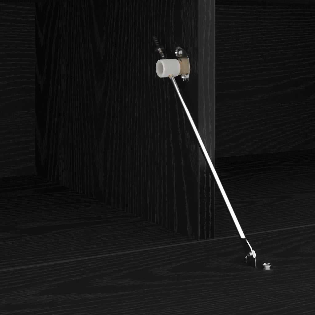 Mobile per TV  con luci LED Rovere Nero 60x35x40 cm in legno ingegnerizzato