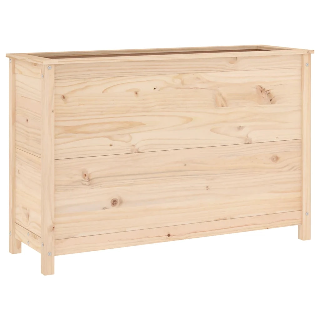 Fioriera Rialzata da Giardino 119,5x40x78cm Legno Massello Pino 825289